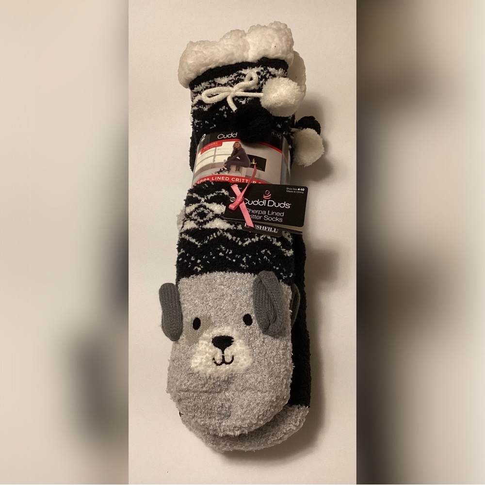 Cuddl Duds Sherpa lined Critter Socks